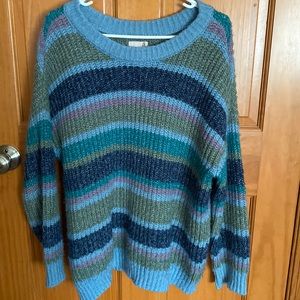 Oversized multi-coloured sweater